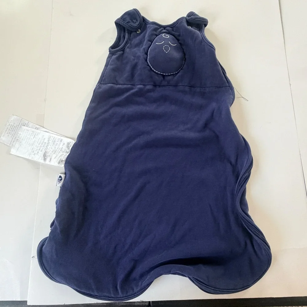 Nested Bean Zen Sack Sleep Sack Kids 3-6M Navy Blue Weighted Swaddle Gentle